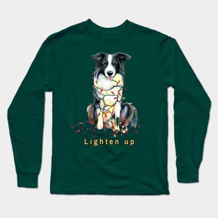Lighten up Border Collie Long Sleeve T-Shirt
